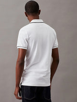 Calvin Klein - Tipping Slim Polo Shirt - White