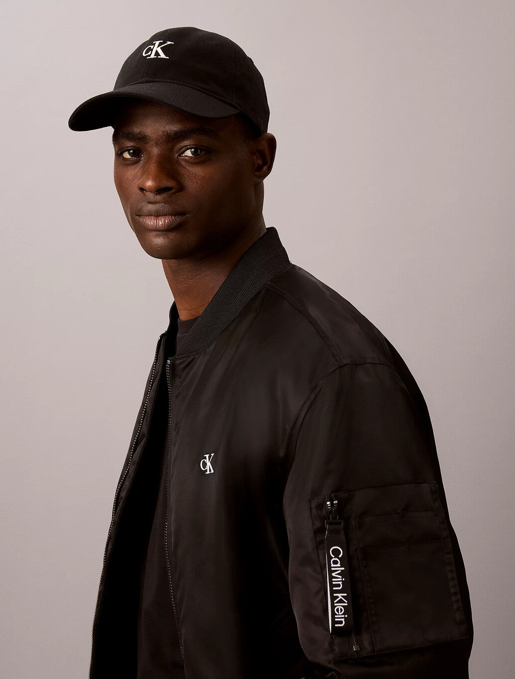 Calvin Klein Twill Logo Cap in Black