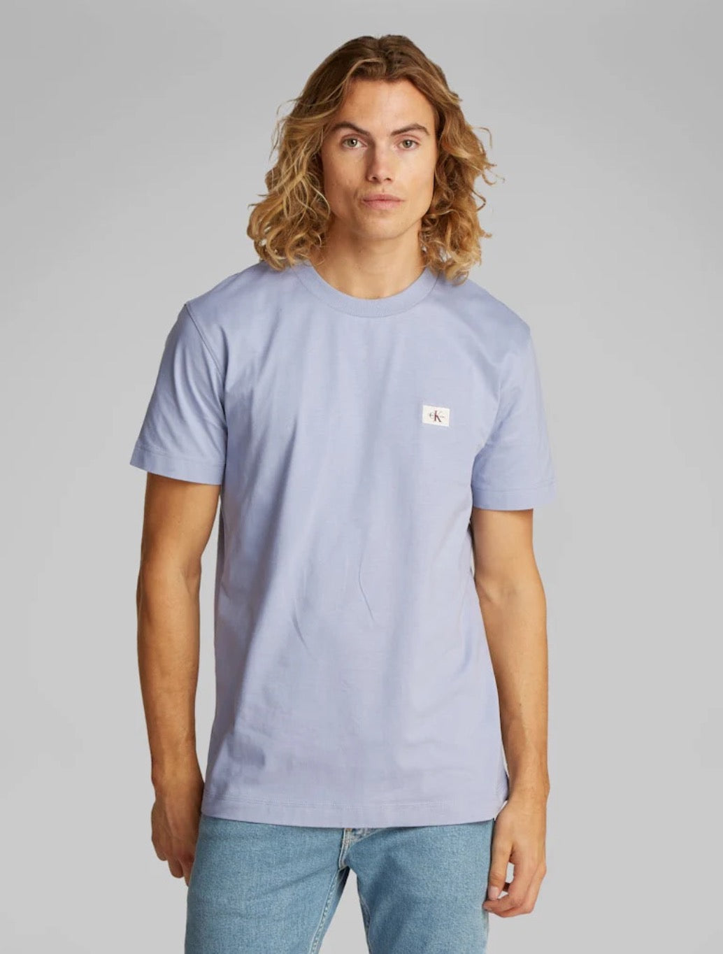Calvin Klein - Woven Label T-Shirt - Light Purple