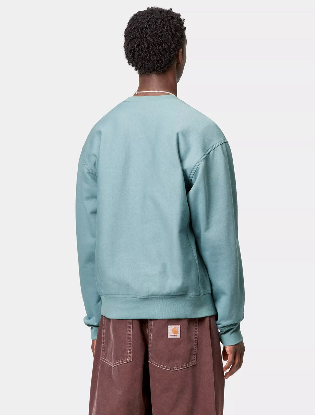 Carhartt WIP - American Script Sweatshirt - Pale Blue