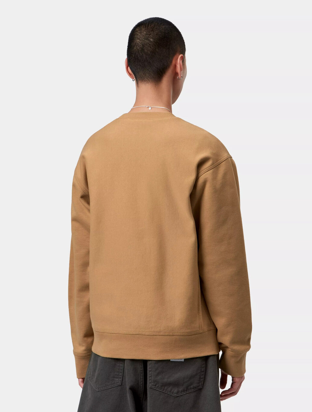 Carhartt WIP American Script Sweatshirt in Camel
