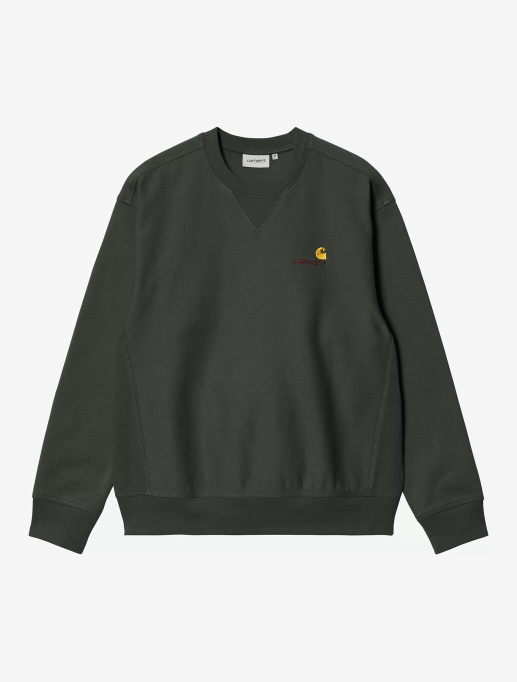 Carhartt WIP American Script Sweatshirt in Dark Green