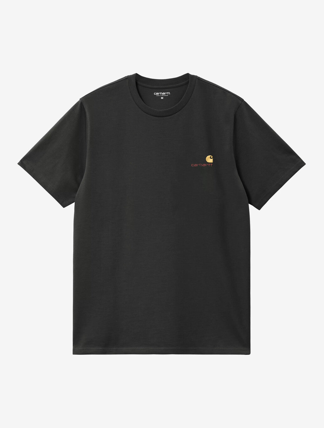 Carhartt WIP S/S American Script T-Shirt in Dark Green