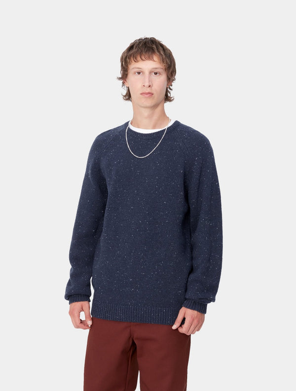 Carhartt - Anglistic Crew Knit - Navy