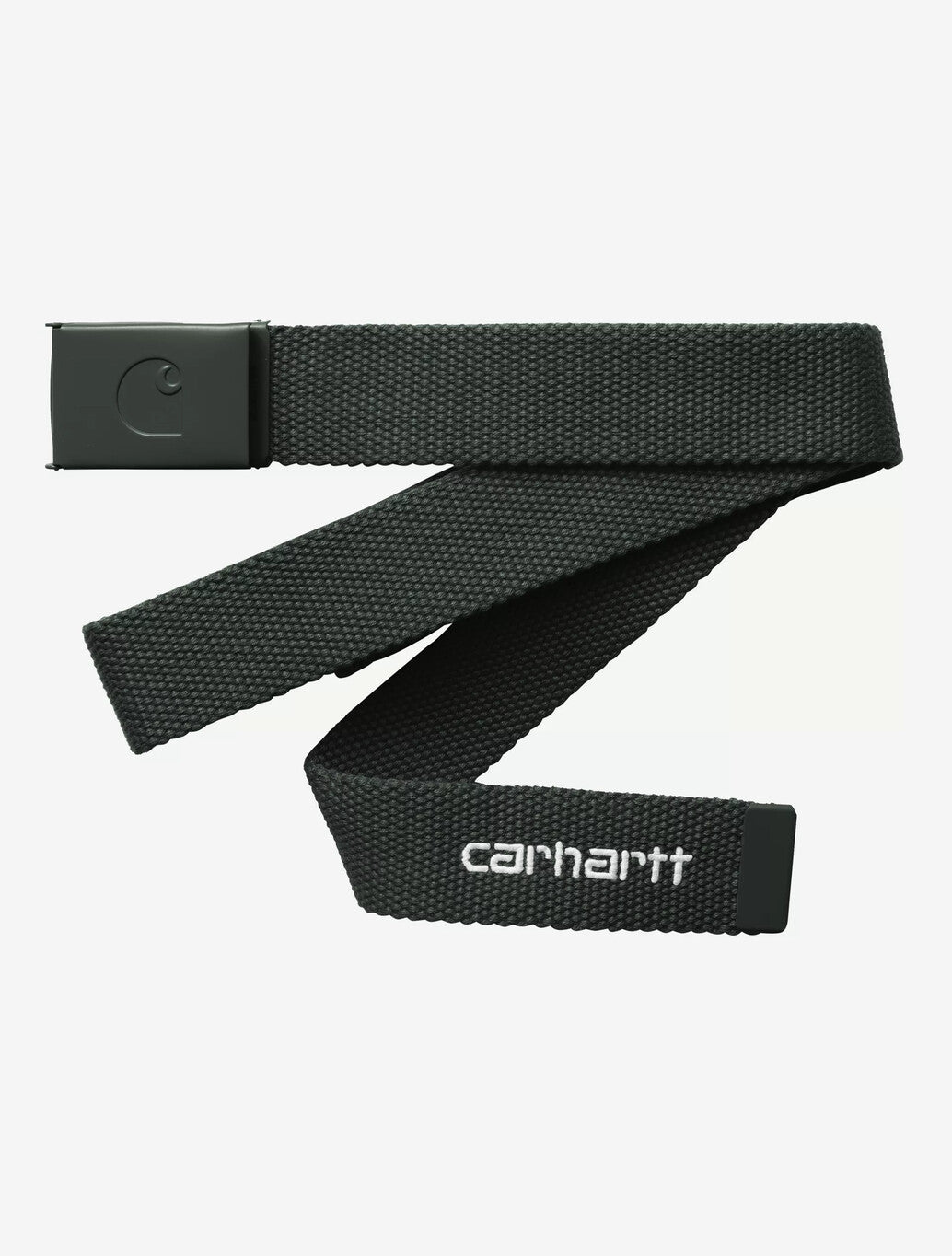 Carhartt WIP C-Logo Tonal Belt in Dark Green