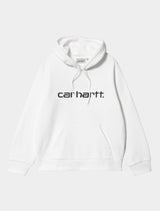 Carhartt WIP - Carhartt Logo Hooded Sweat - White