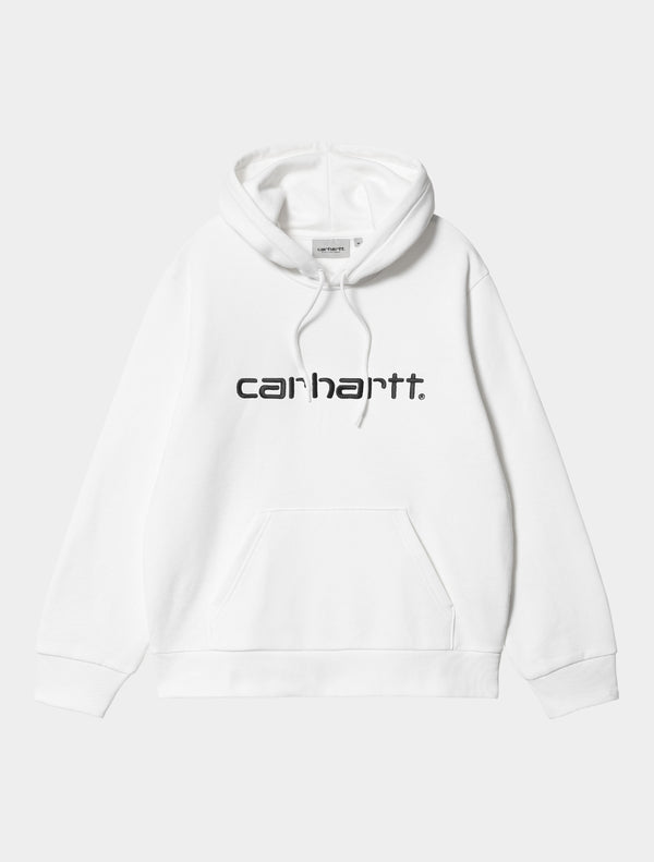 Carhartt WIP - Carhartt Logo Hooded Sweat - White