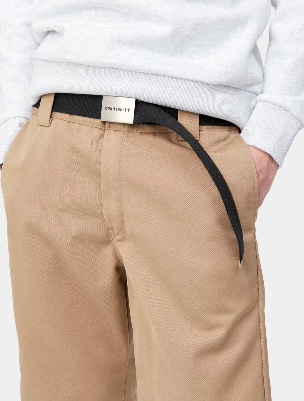 Carhartt WIP - Clip Belt Chrome - Black