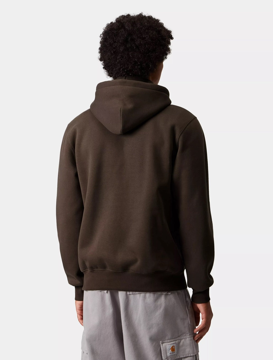 Carhartt WIP - Hooded Carhartt Logo Sweatshirt - Dark Brown