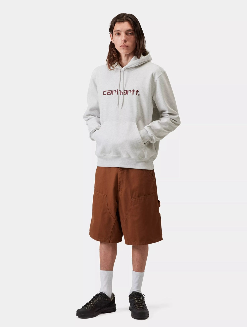 Carhartt WIP - Hooded Carhartt Sweatshirt - Grey