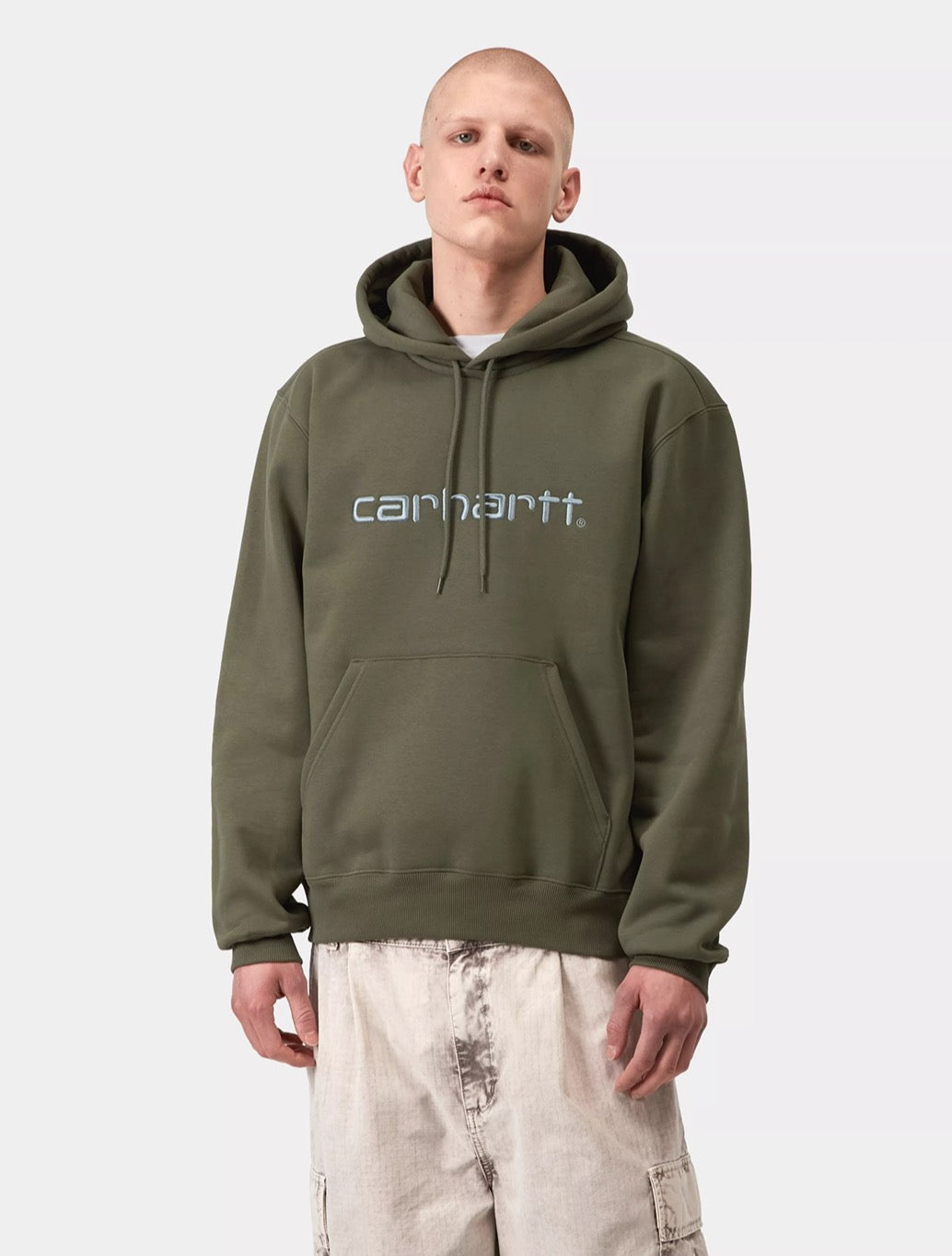 Carhartt WIP - Hooded Carhartt Sweatshirt - Khaki