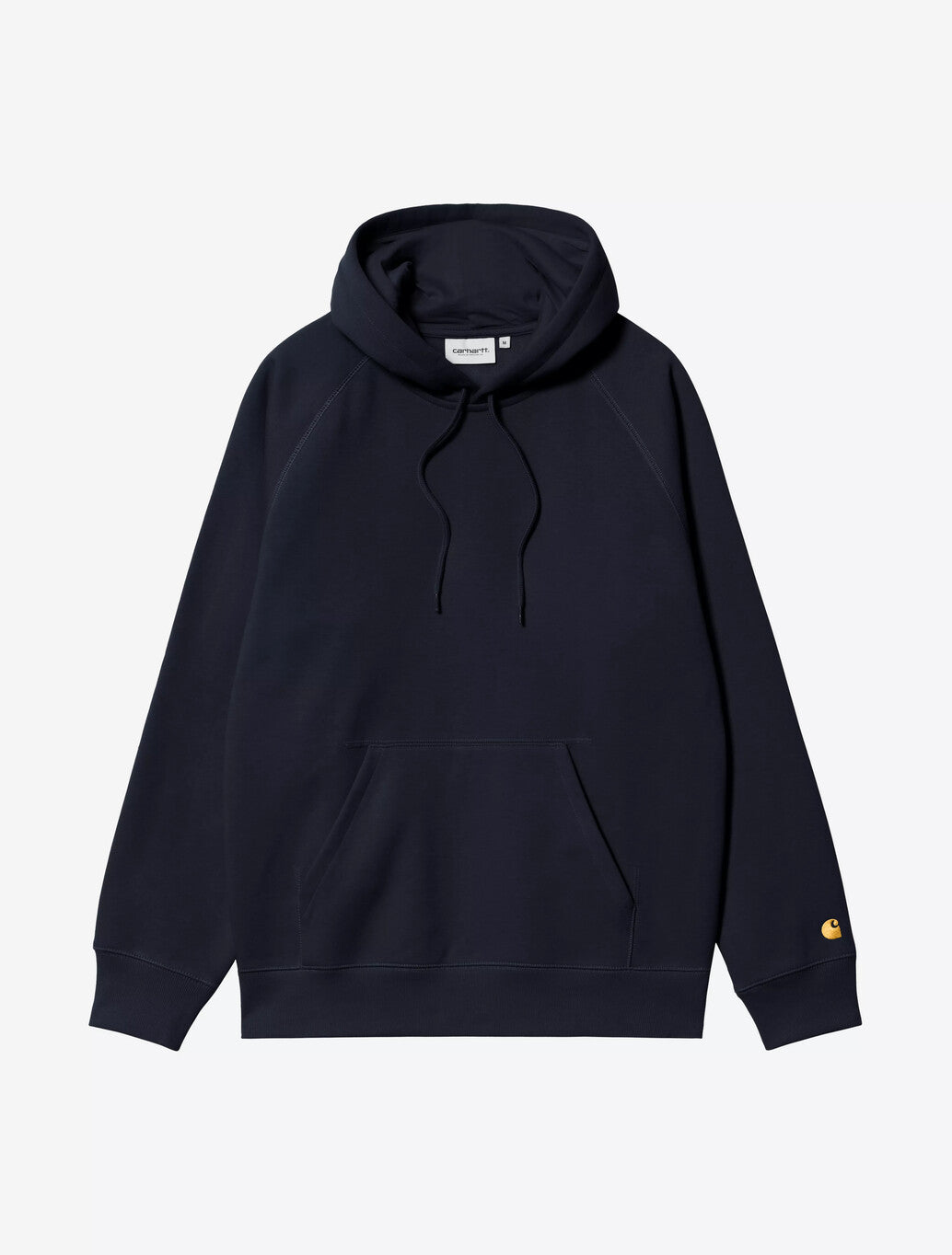 Carhartt WIP Hooded Chase Sweatshirt in Dark Navy / Gold