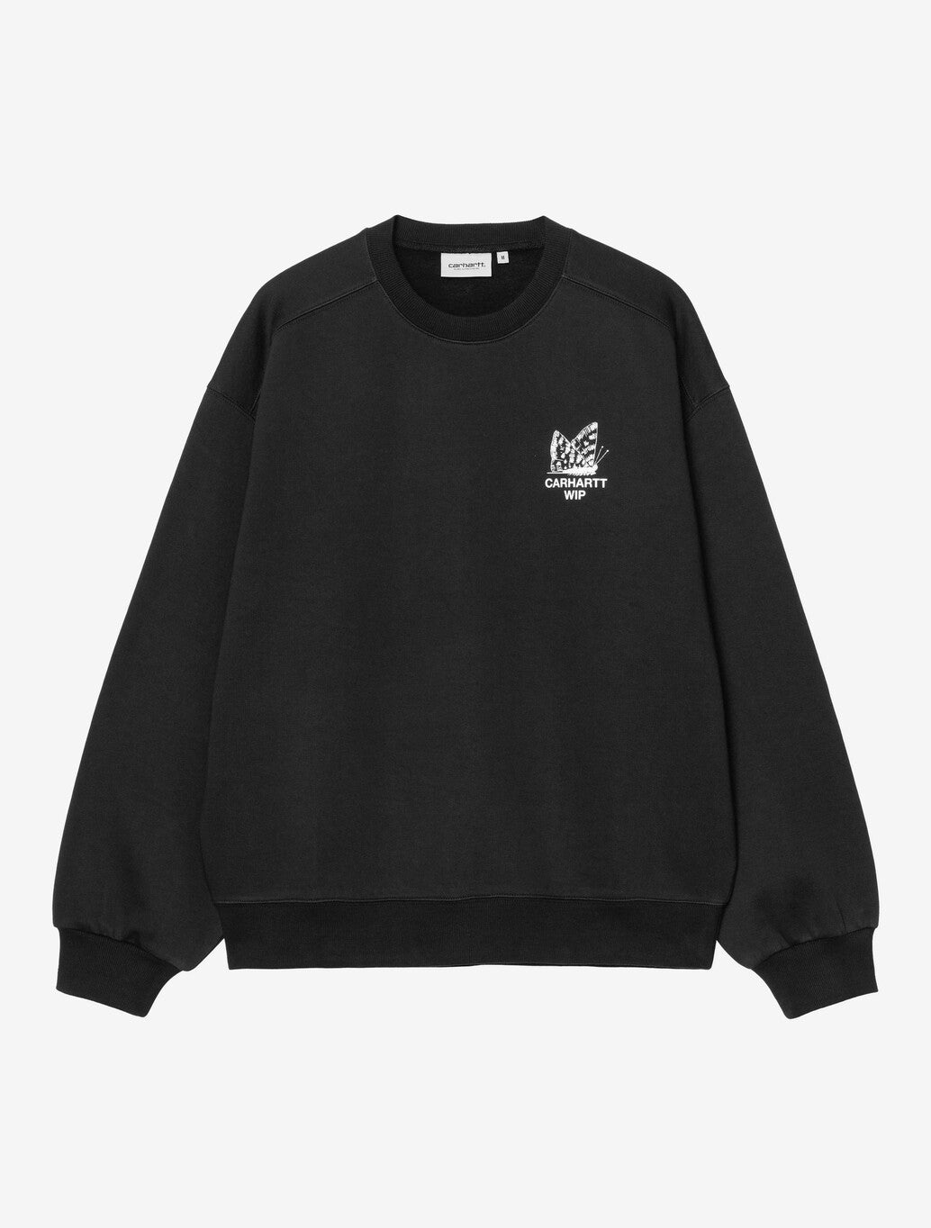 Carhartt WIP Hourglass Sweatshirt in Black Stone Washed