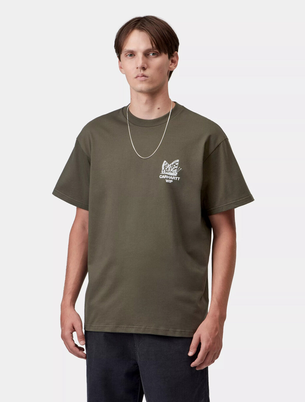 Carhartt WIP S/S Hourglass T-Shirt in Dark Green