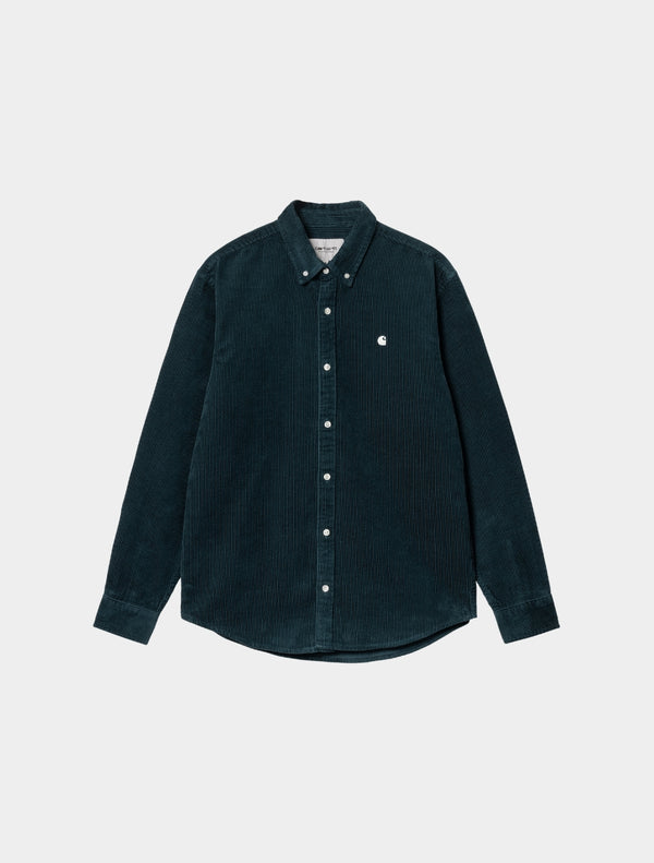 Carhartt WIP - L/S Madison Cord Shirt - Teal