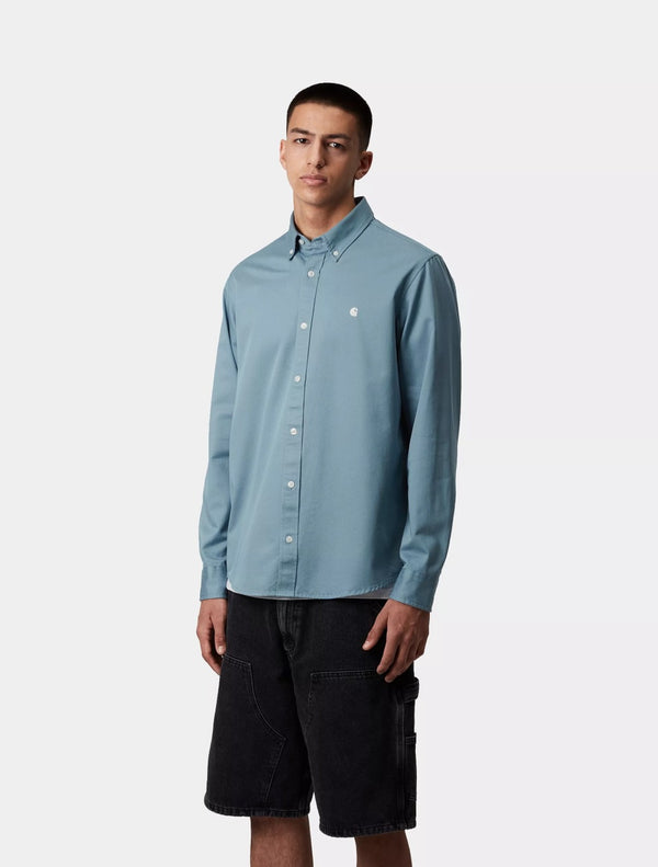 Carhartt WIP - L/S Madison Shirt - Petrol Blue