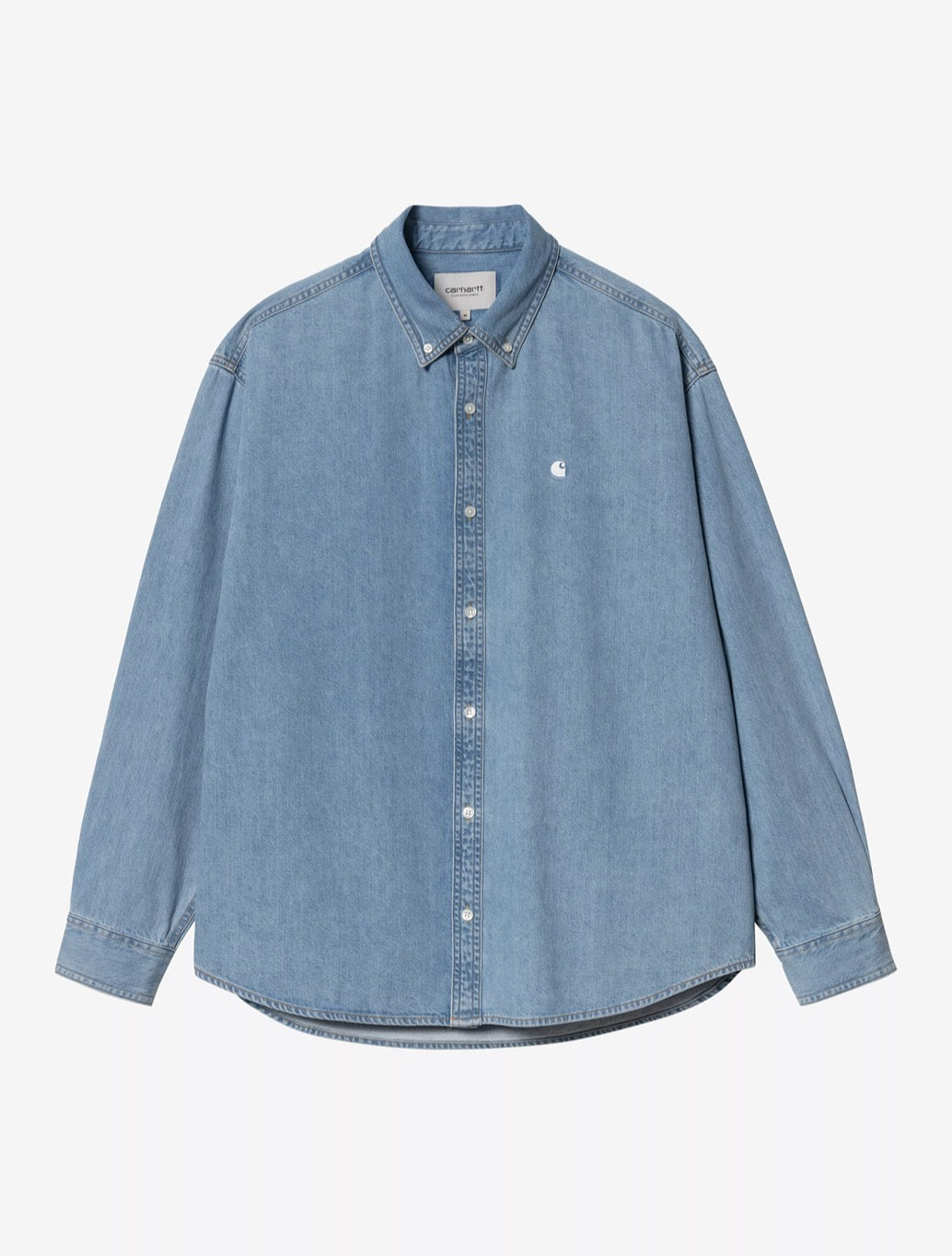 Carhartt WIP L/S Lucas Shirt in Denim Light Blue