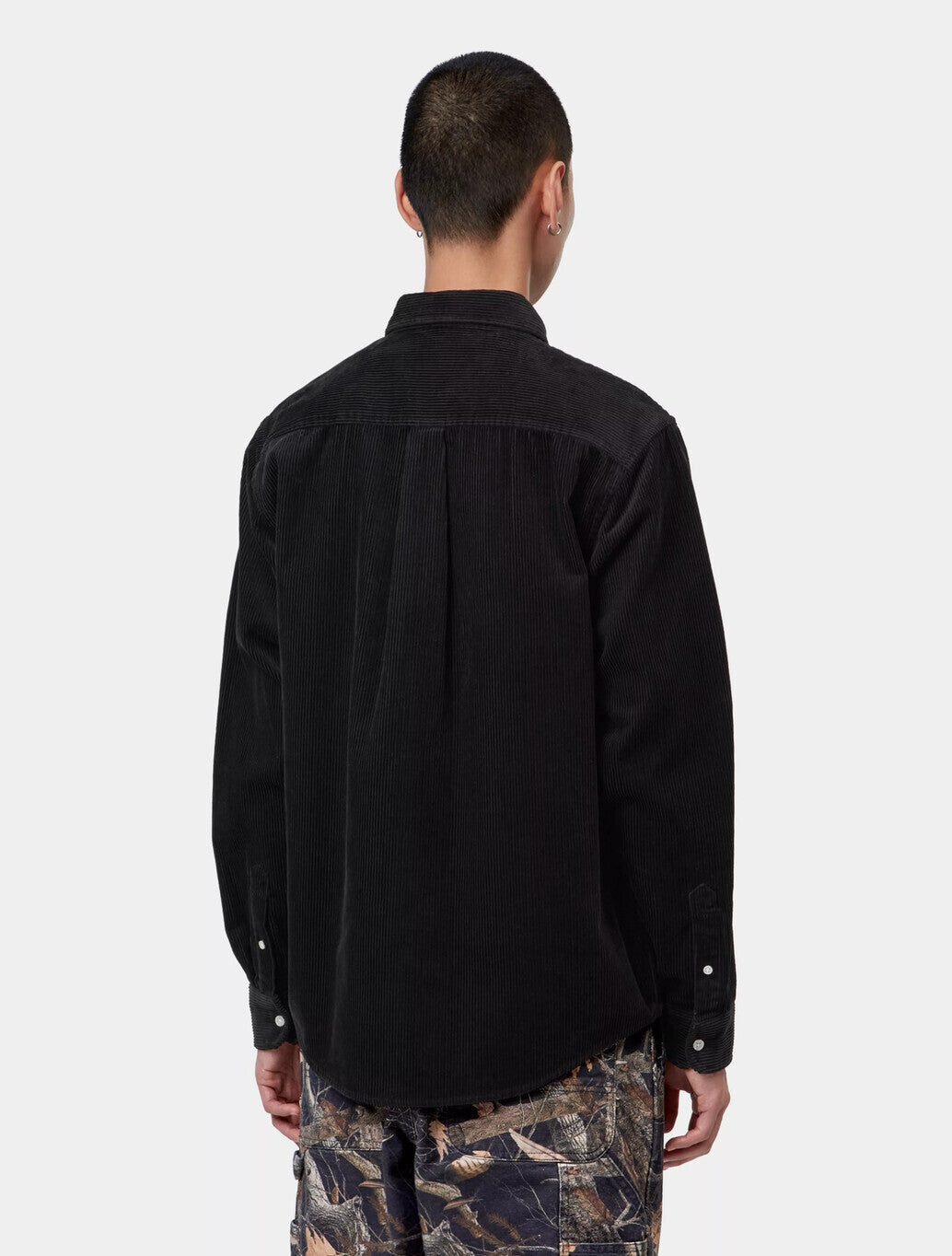 Carhartt WIP Madison Cord Shirt in Soot