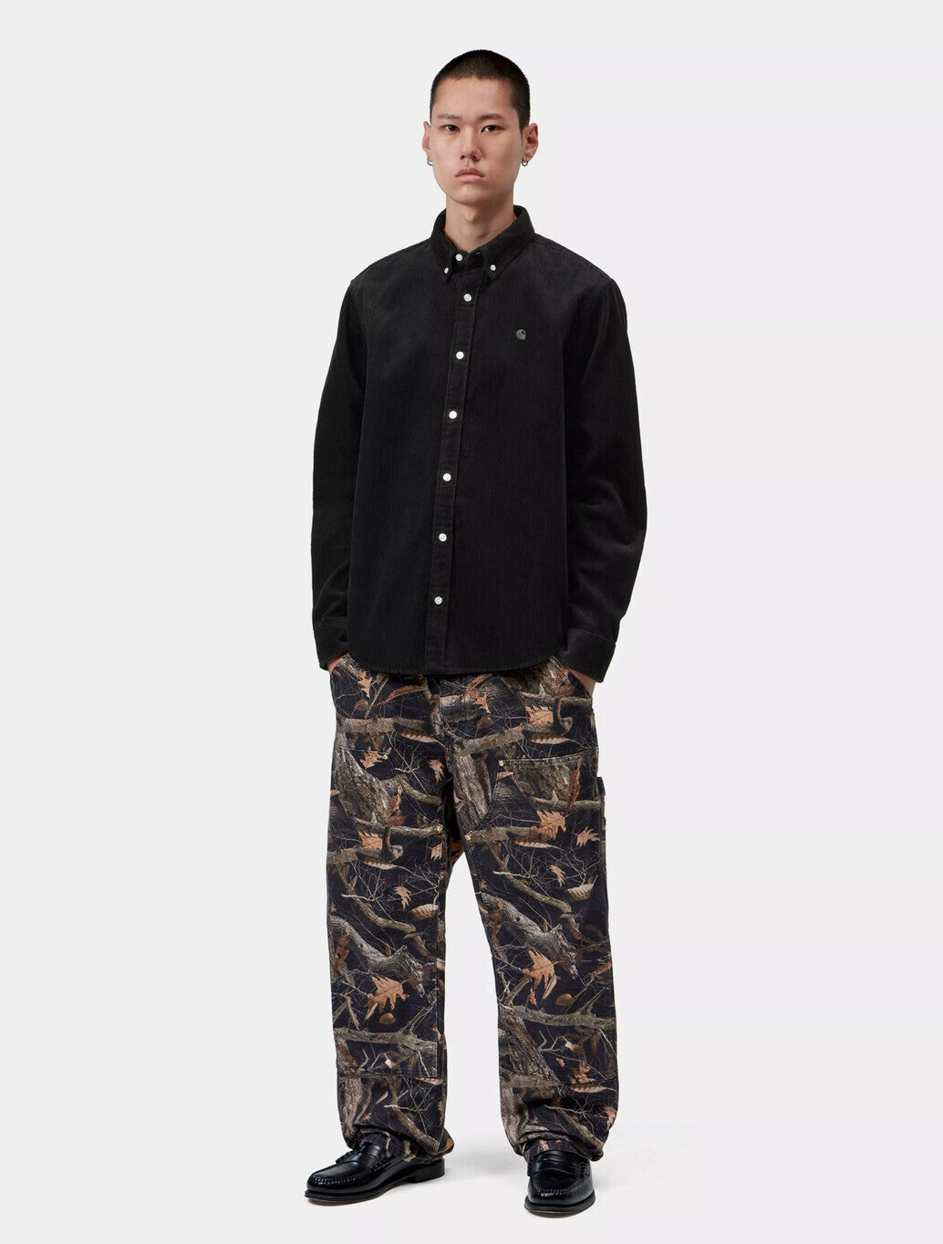 Carhartt WIP Madison Cord Shirt in Soot
