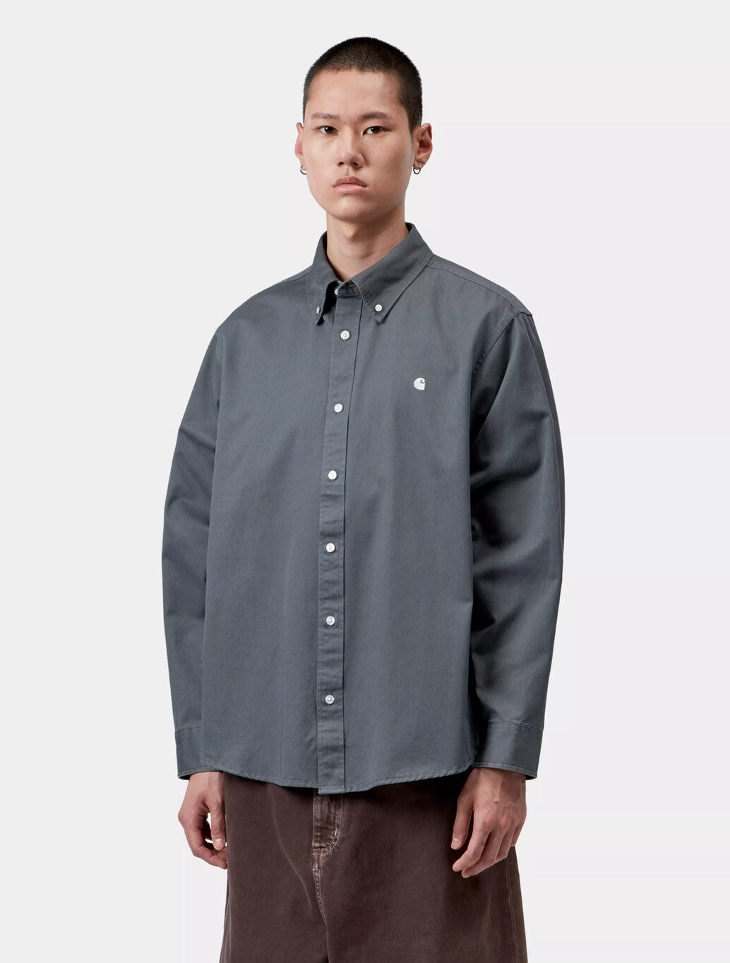 Carhartt WIP OG Madison Shirt in Petrol Blue