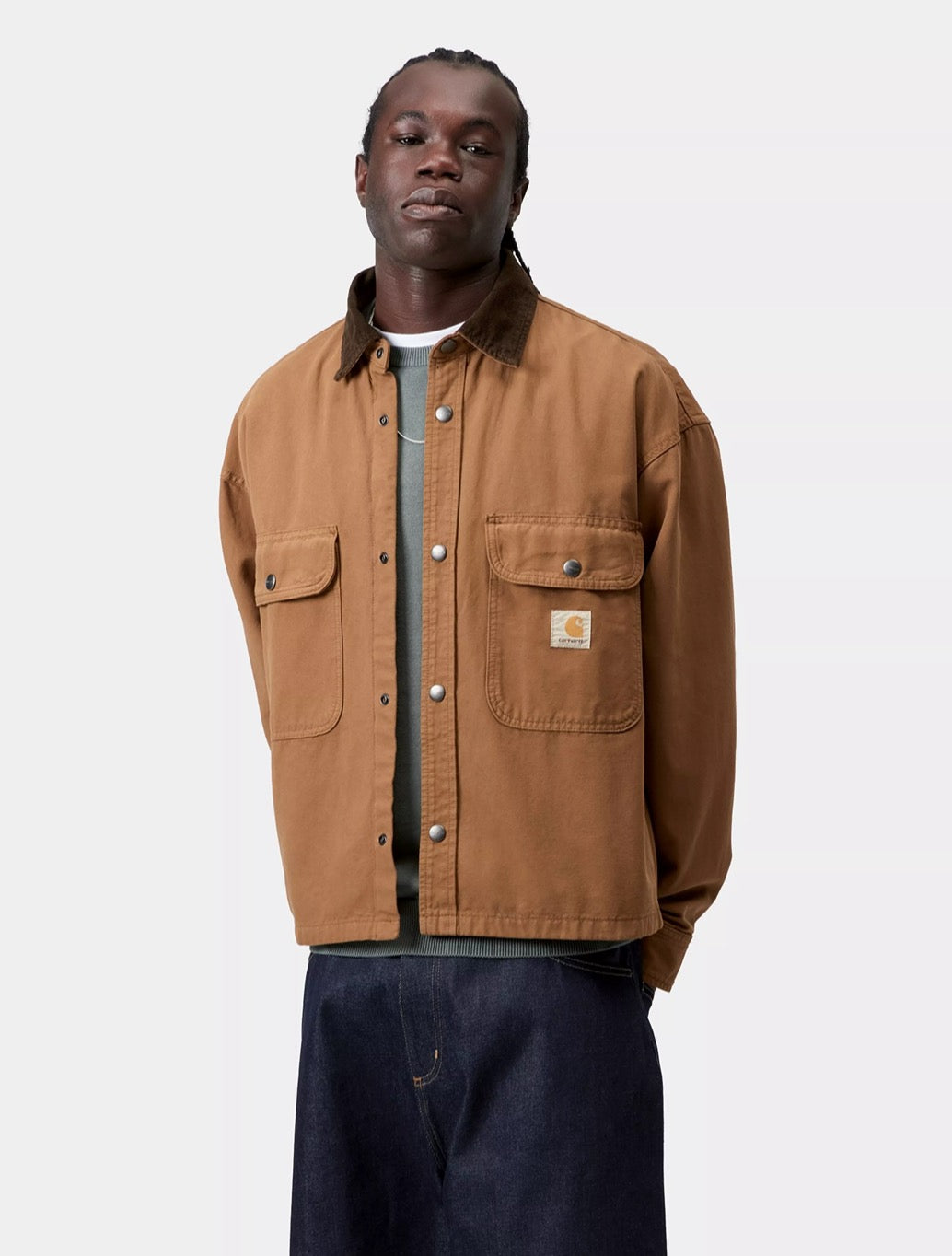 Carhartt WIP Prescott Shirt Jacket in Brown