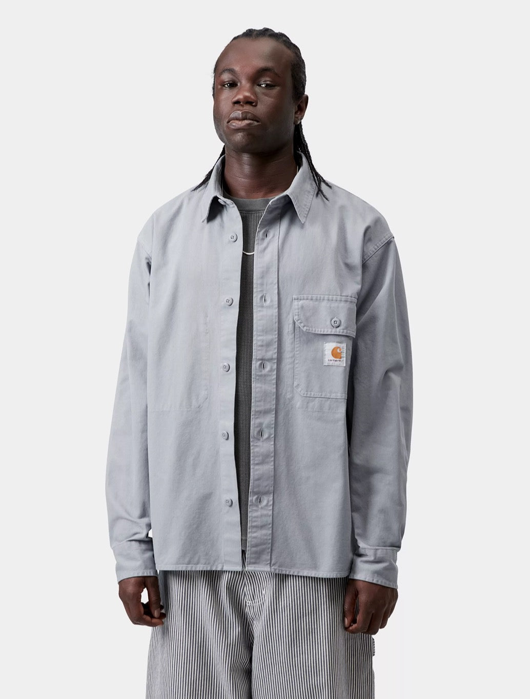 Carhartt WIP Reno Shirt Jacket in Denim Light Blue