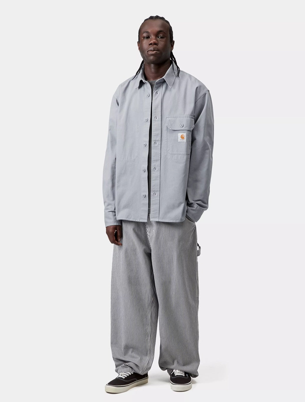 Carhartt WIP Reno Shirt Jacket in Denim Light Blue