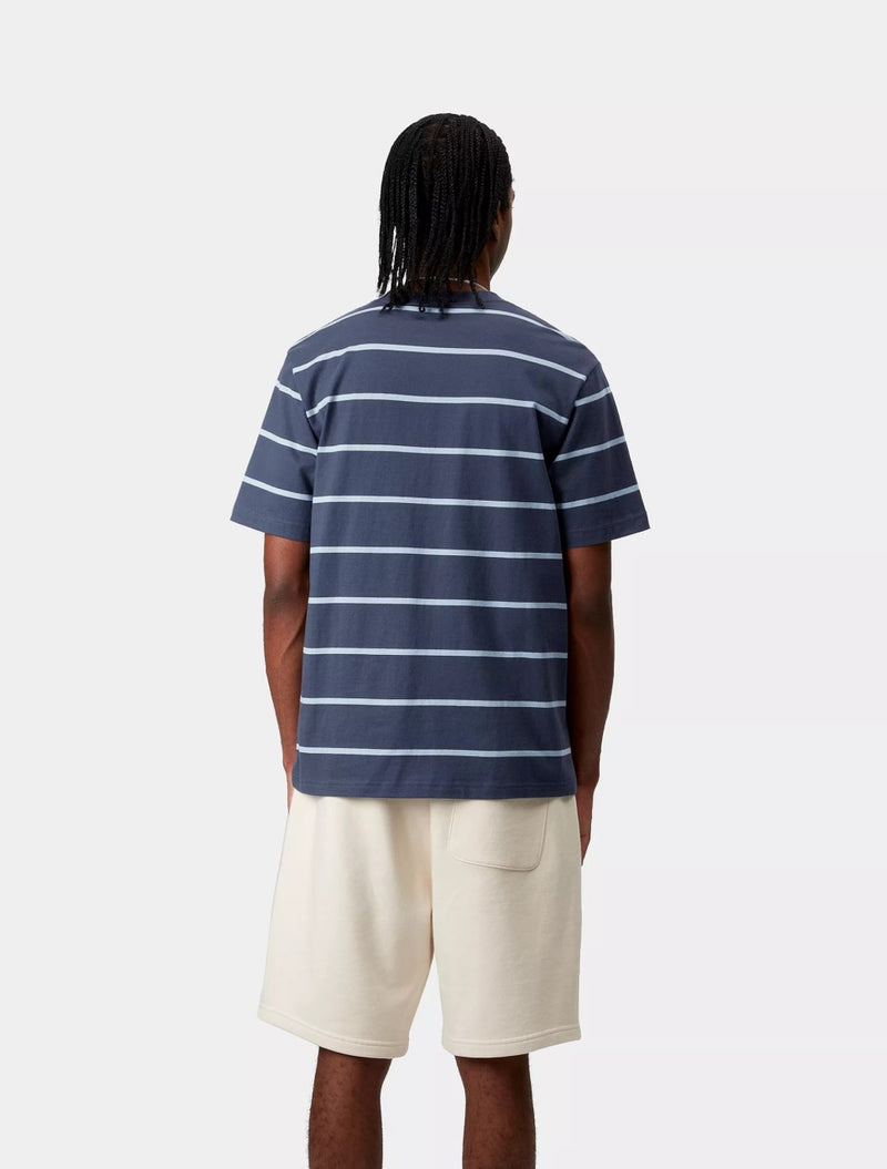 Carhartt WIP - S/S Aiken Pocket T-Shirt - Blue Stripe