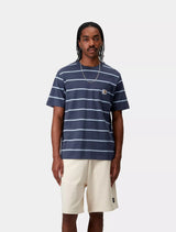 Carhartt WIP - S/S Aiken Pocket T-Shirt - Blue Stripe