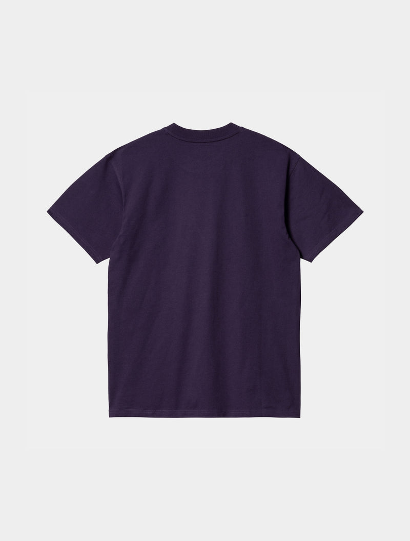 Carhartt WIP - S/S American Script T-Shirt - Dark Purple