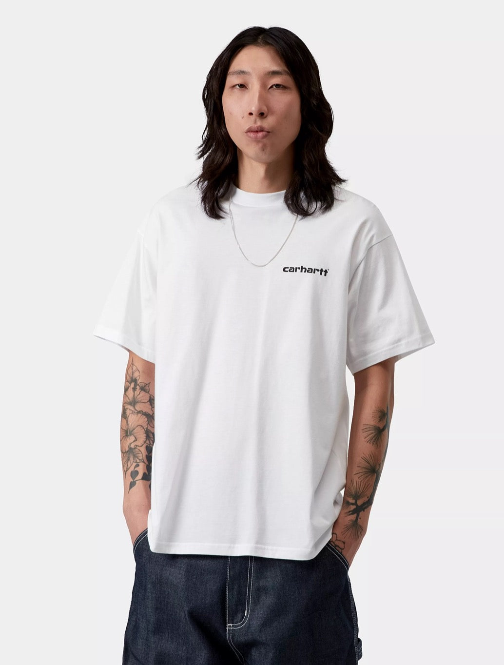 Carhartt WIP - S/S Archive Lines T-Shirt - White
