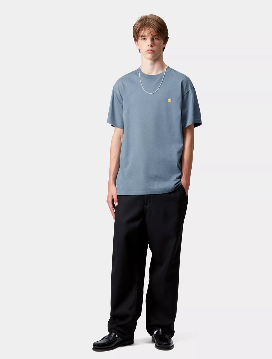 Carhartt WIP - S/S Chase T-Shirt - Denim Blue