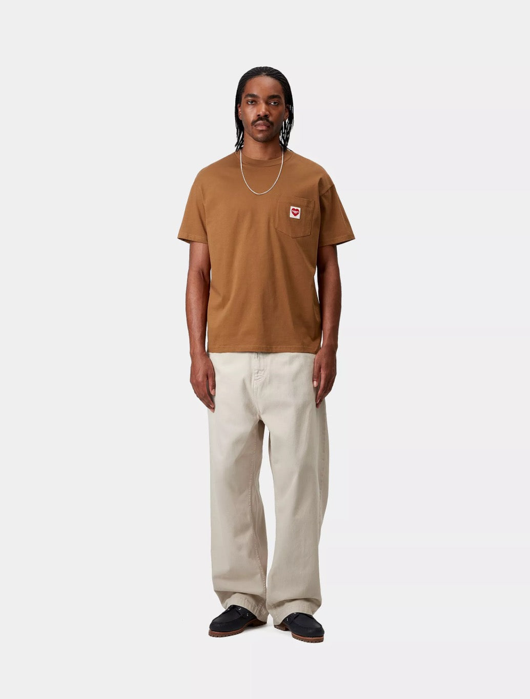 Carhartt WIP - S/S Pocket Heart T-Shirt - Brown