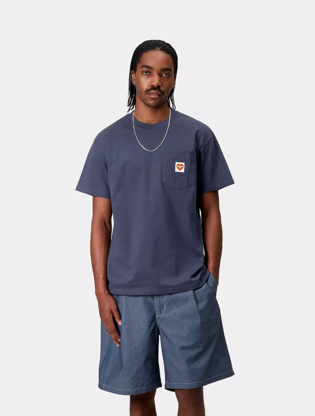 Carhartt WIP - S/S Pocket Heart T-Shirt - Navy