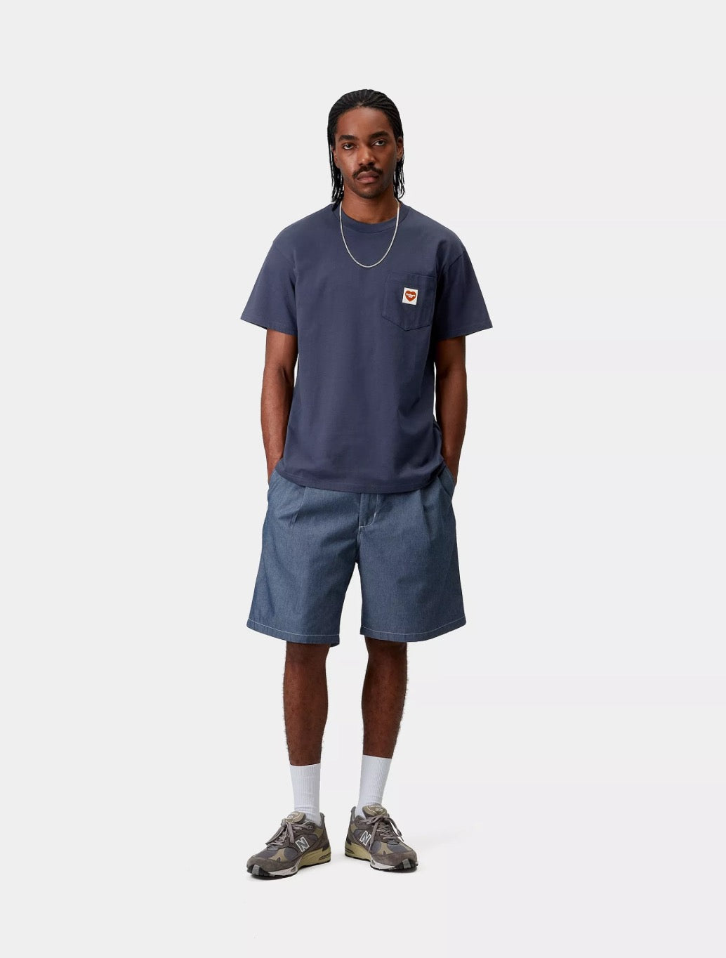 Carhartt WIP - S/S Pocket Heart T-Shirt - Navy