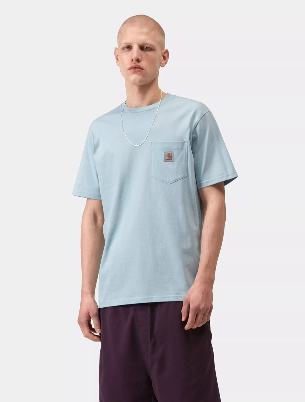 Carhartt WIP - S/S Pocket T-Shirt - Light Blue