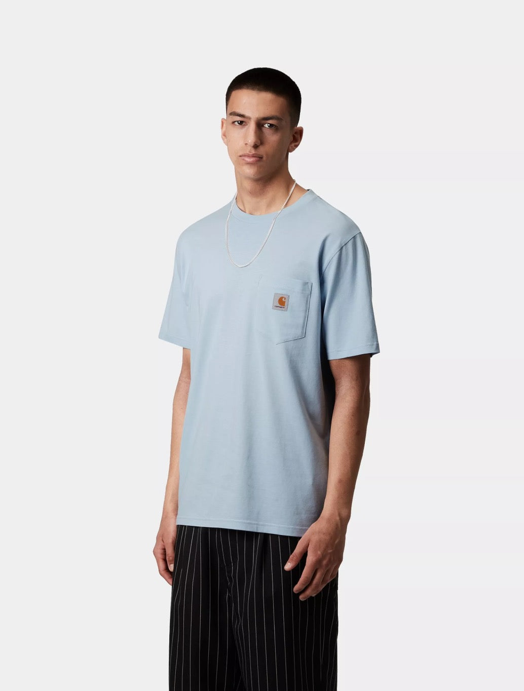 Carhartt WIP - S/S Pocket T-Shirt - Light Blue