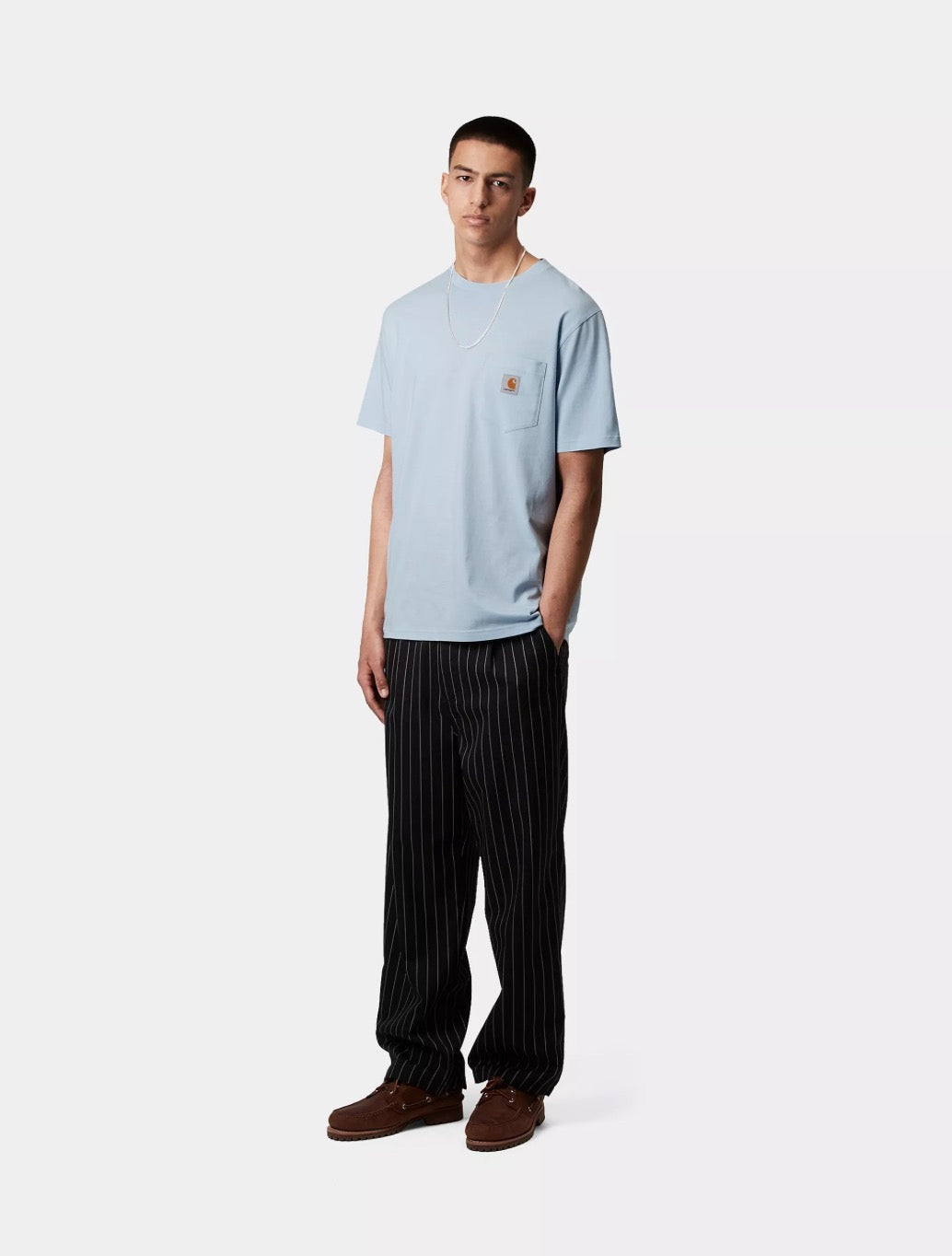 Carhartt WIP - S/S Pocket T-Shirt - Light Blue