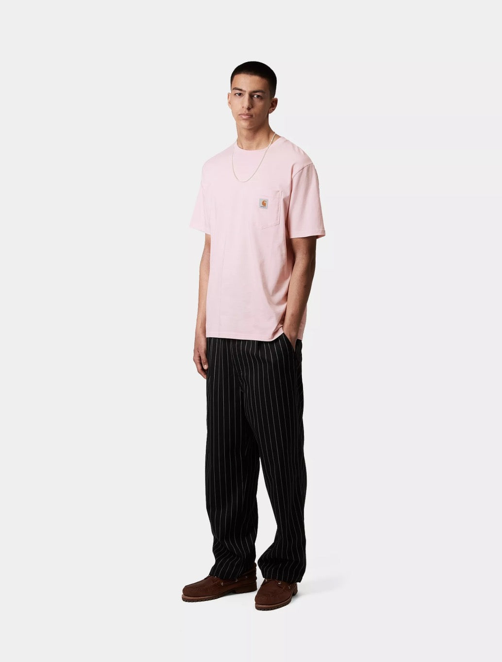Carhartt WIP - S/S Pocket T-Shirt - Baby Pink