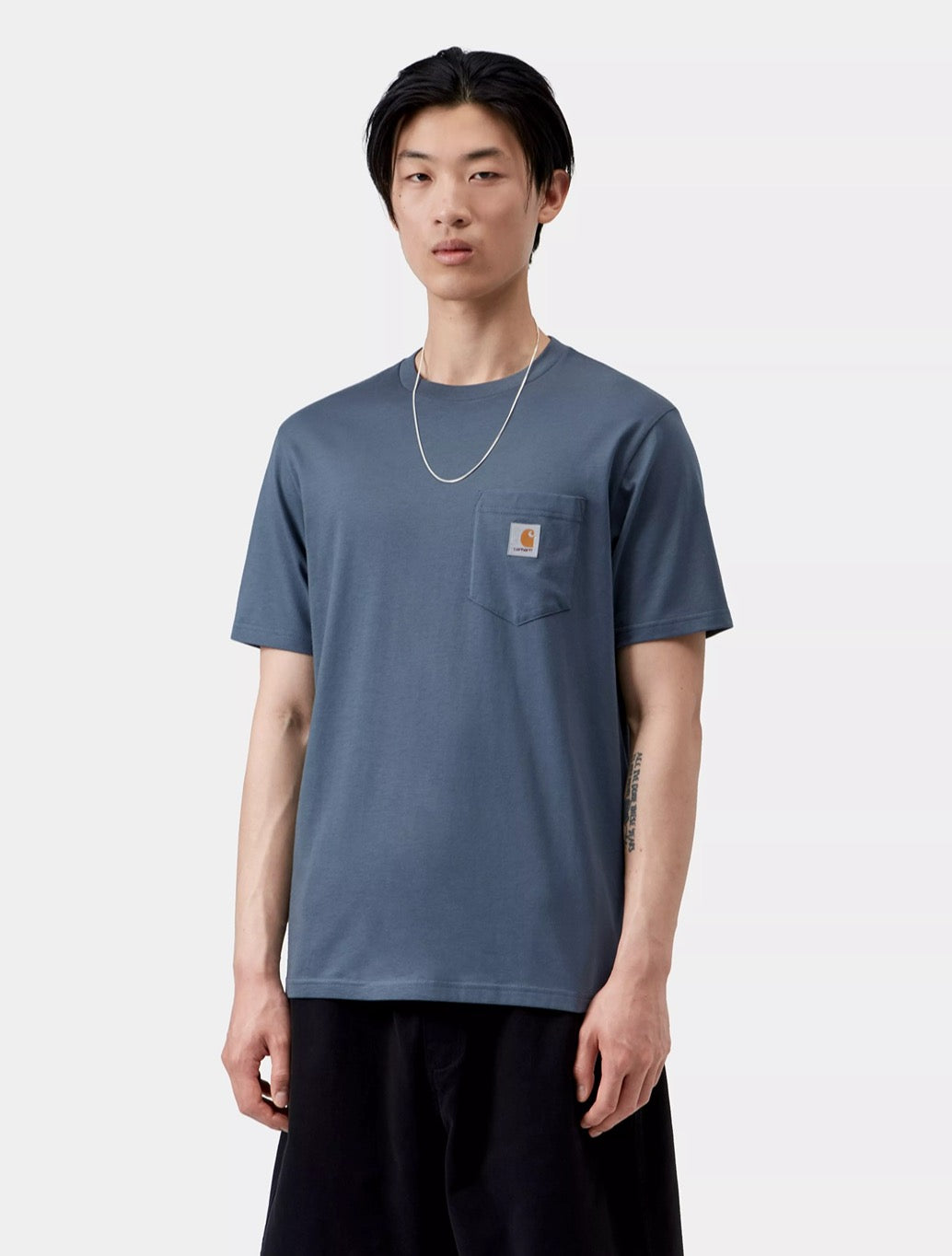 Carhartt WIP - S/S Pocket T-Shirt in Petrol Blue