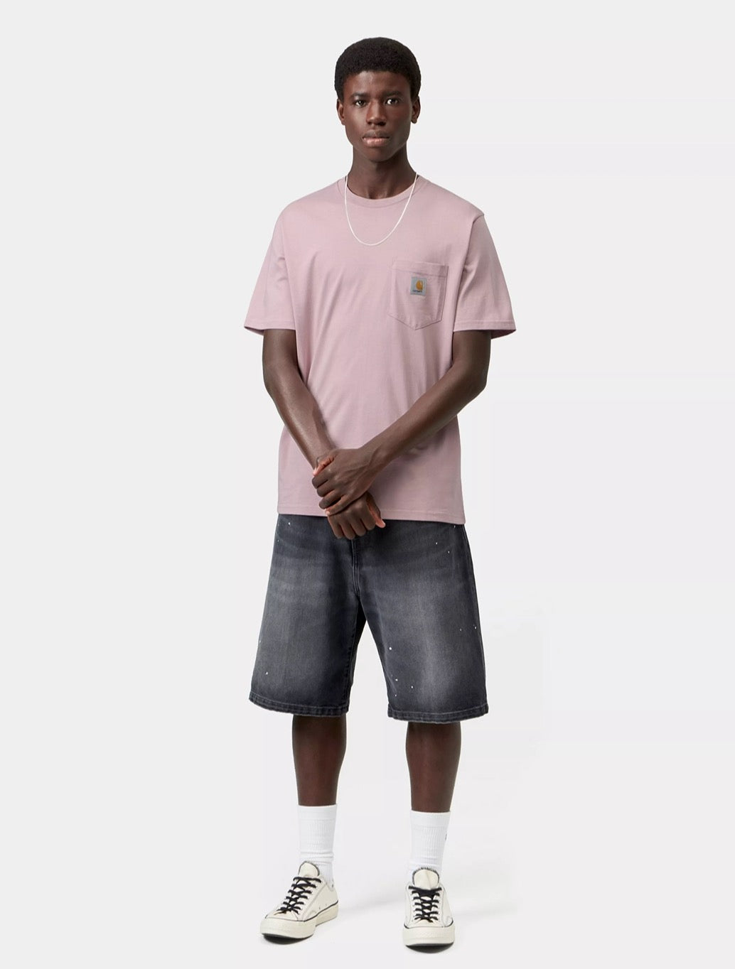 Carhartt WIP - S/S Pocket T-Shirt in Pink