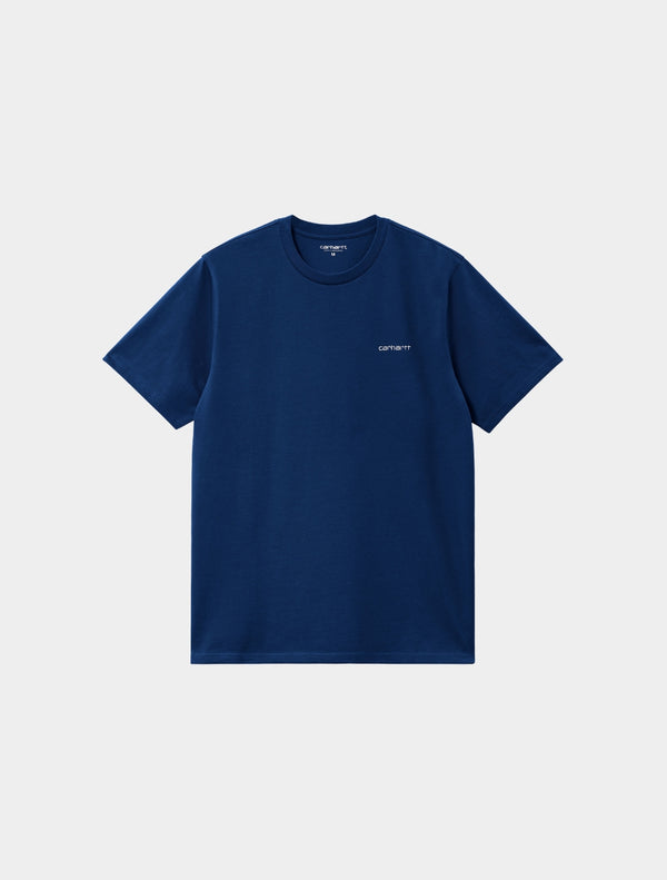 Carhartt WIP - S/S Script Embroidery T-Shirt- Blue