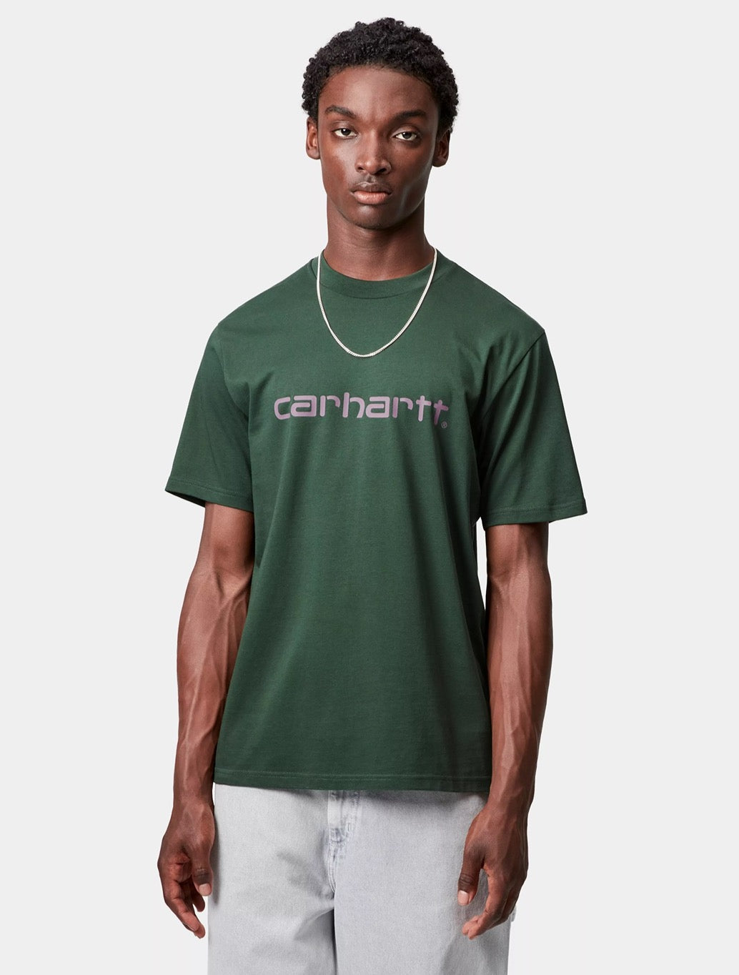 Carhartt WIP - S/S Script T-Shirt - Dark Green