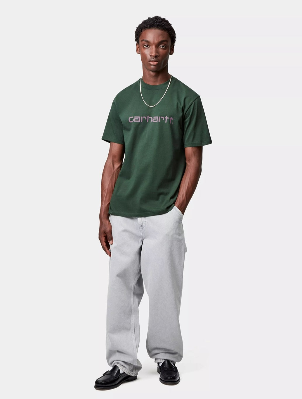 Carhartt WIP - S/S Script T-Shirt - Dark Green