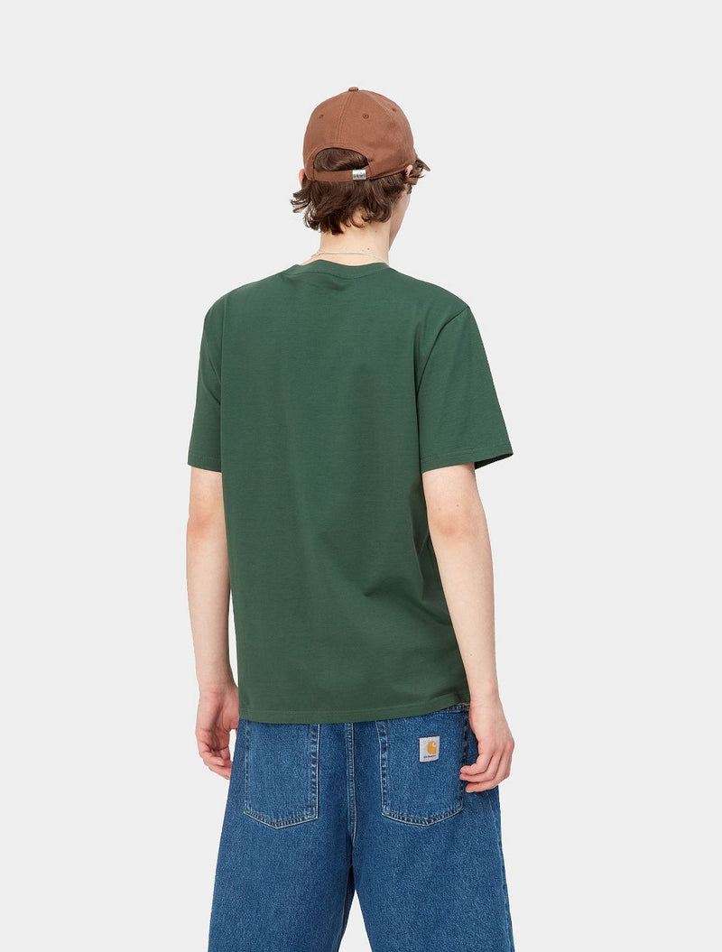 Carhartt WIP - Script Logo T-Shirt - Dark Green