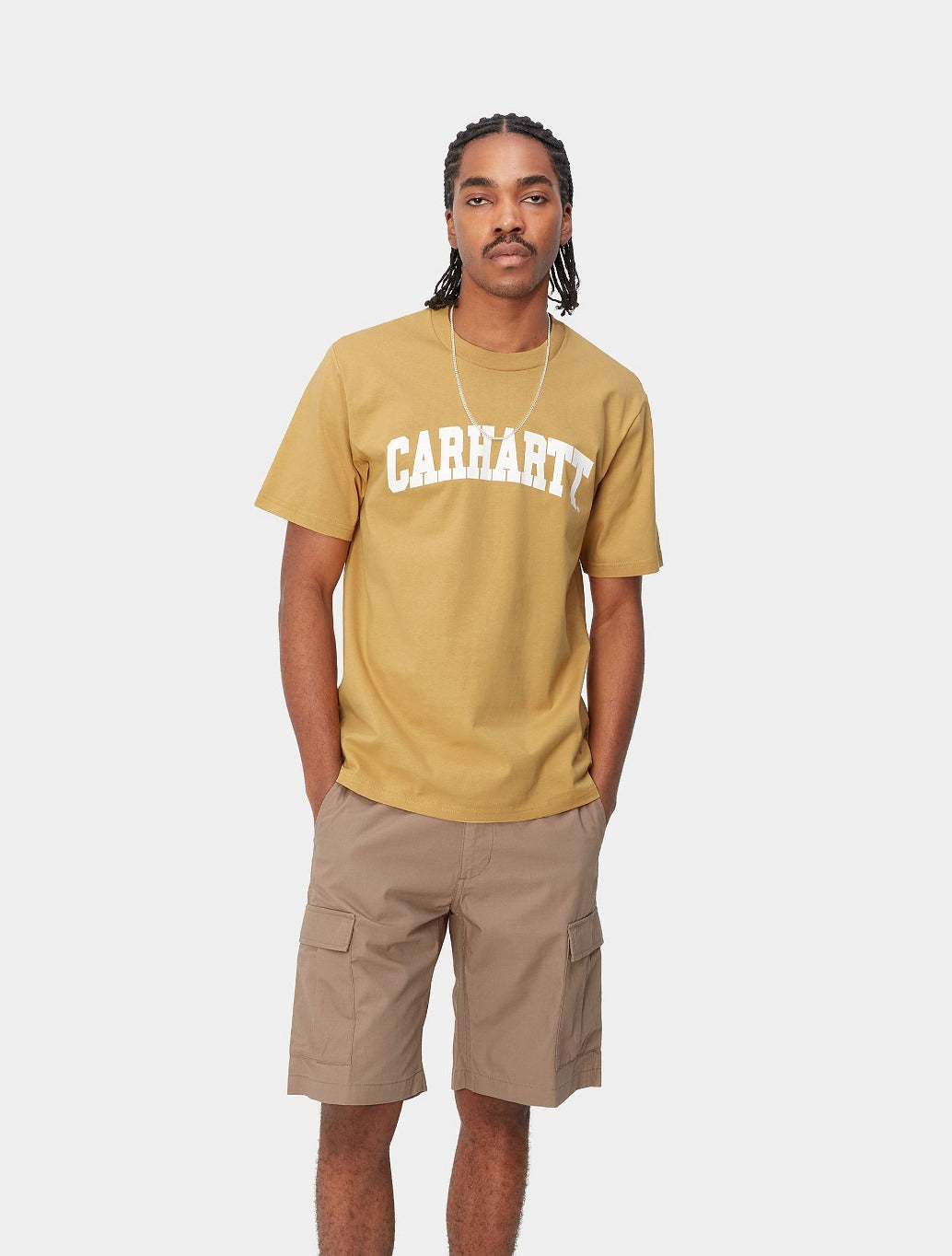 Carhartt WIP - S/S University Script Logo T-Shirt - Tan