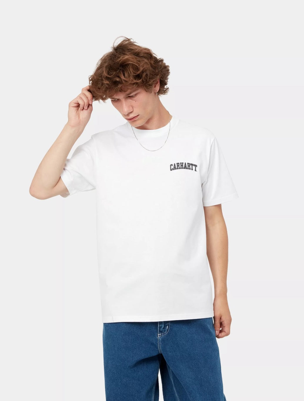 Carhartt WIP - S/S University Script Logo T-Shirt - White