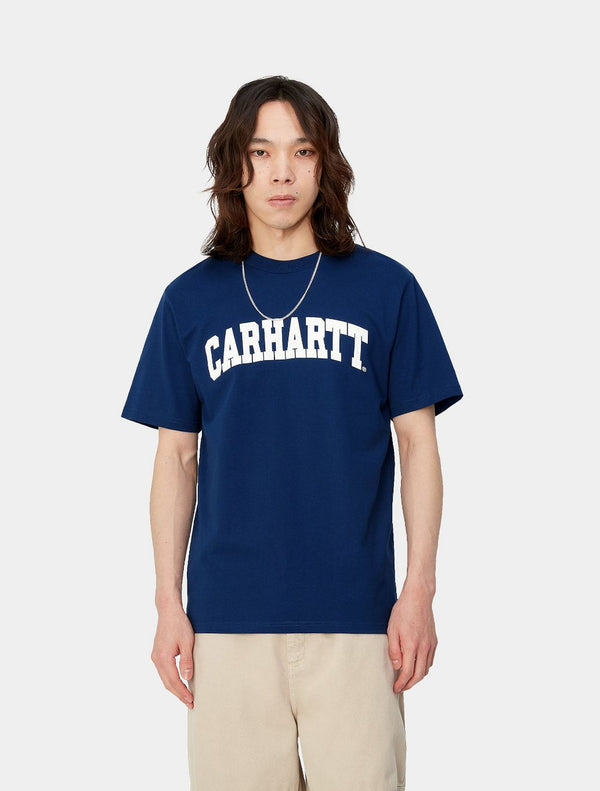 Carhartt WIP - University Script Logo T-Shirt - Dark Blue