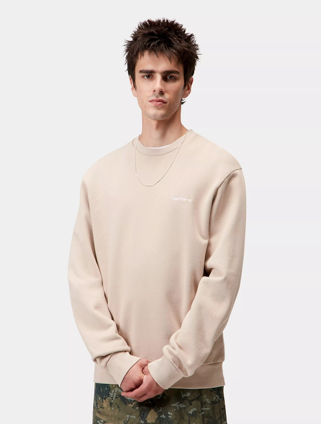 Carhartt WIP - Script Embroidery Sweatshirt - Beige