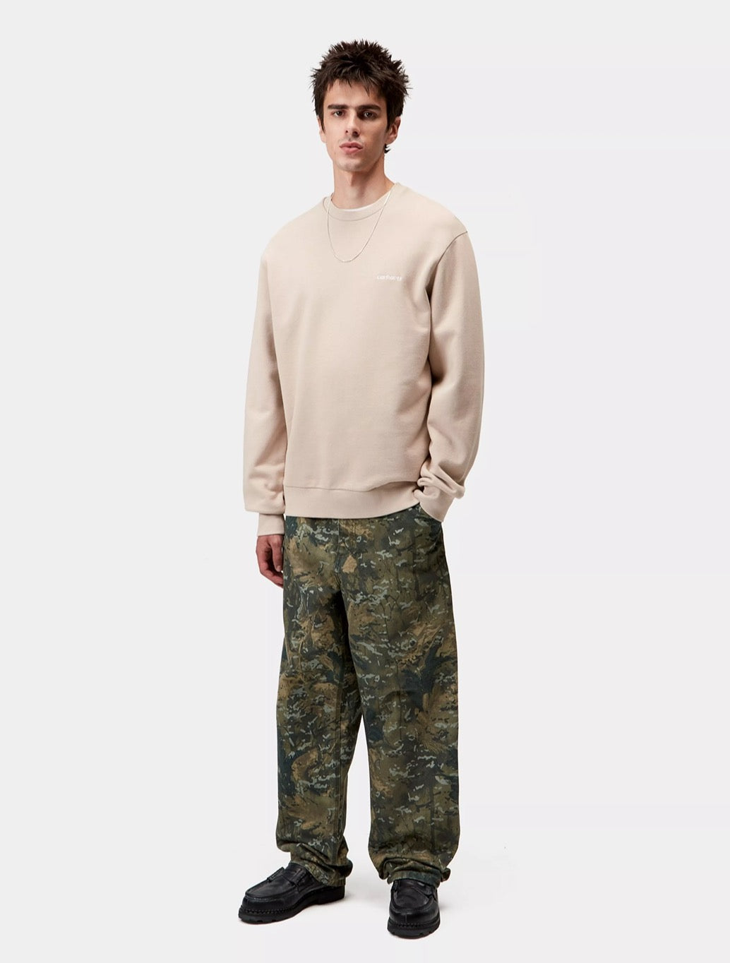 Carhartt WIP - Script Embroidery Sweatshirt - Beige